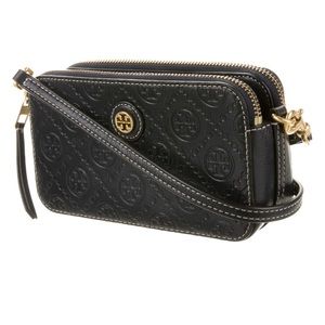 Tory Burch T Monogram Leather Crosby
